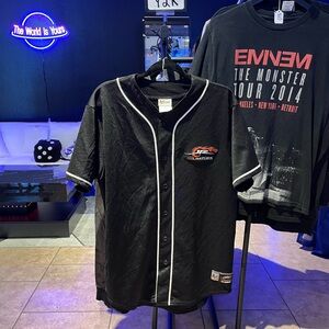 Official Dale Earnhardt Jr. Vintage NASCAR black baseball jersey